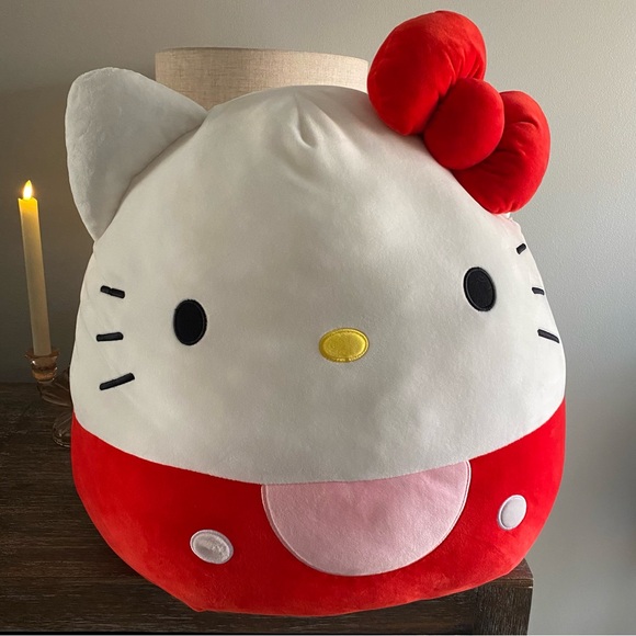 Sanrio x Squishmallows Jumbo Hello Kitty Classic Plush Toy 24” HUGE XL Red Bow - Picture 3 of 13